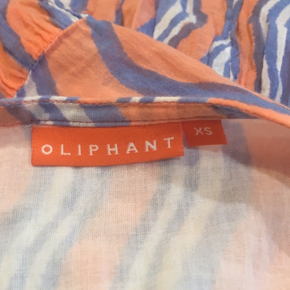 Oliphant orange & blue tiered tassel dress - Picture 5 of 7